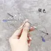 New anti-blue light glasses, the same style as Douyin, with a natural face and trendy internet-famous eye frame, are available for wholesale of Korean version myopia glasses for women details Picture